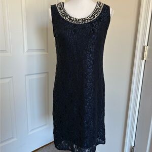 Elegant Navy Midi Dress